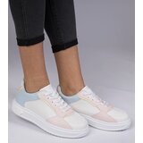 D/CEO marka niezdefiniowana White-pink sporty sneakers in eco-leather Lavilia | shoptok.hr