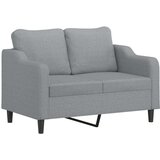  3-dijelni set sofa s jastucima svjetlosivi od tkanine | shoptok.hr