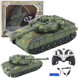 Vojni tenk T90 s daljinskim upravljanjem, RC svjetlima, zvuci zeleno 1:18 | shoptok.hr