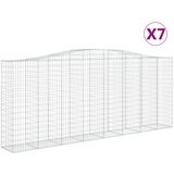  Lučne gabionske košare 7 kom 400x50x160/180cm pocinčano željezo | shoptok.hr