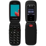 Evelatus Preklopni mobilni telefon Wave z 2 gumboma, dvojno sim in LCD SOS funkcijo za starejše, črn, (21207649) | Shoptok.si