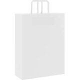  Papirnate vrećice 250 kom s ručkama bijele 32x12x42 cm | shoptok.hr