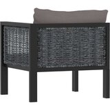  Modularna kutna sofa od poliratana s lijevim naslonom antracit | shoptok.hr