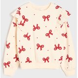 Sinsay Crewneck majica s pamukom i motivom mašni | shoptok.hr