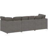  Modularna sofa s jastucima, korduro tkanina, svijetlo siva | Eponuda.com