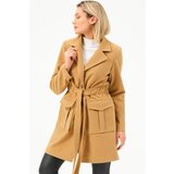 Dewberry Z6778 WOMEN'S COAT-CAMEL Cijene
