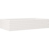  Vrtno cvetlično korito belo 110x60x23 cm trdna borovina | Shoptok.si
