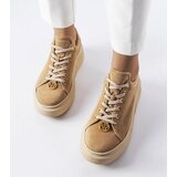 Gemre Beige suede sneakers Karino | Shoptok.si