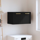 vidaXL Stenska omarica črna 60x36,5x35 cm inženirski les Cene