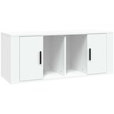 TV ormarić bijeli 100 x 35 x 40 cm od konstruiranog drva | shoptok.hr