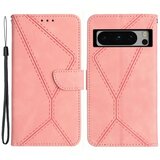 INORCO Ovitek za telefon iz PU usnja za Google Pixel 8 Pro, ovitek stojala za denarnico z vtisnjeno črto na dotik kože, (22033396) Cene