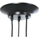 vidaXL obesek svetilka s 3 nosilci E27 Črna kovina | Shoptok.si