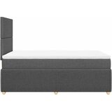 Krevet box spring s madracem tamnosivi 120 x 190 cm tkanina | shoptok.hr