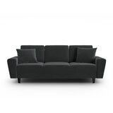 Cosmopolitan Design Tamno siva baršunasti sklopiva/s prostorom za odlaganje sofa 235 cm Kyoto – Cijene