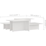  Stolići za kavu 2 kom bijeli 111,5x50x33 od konstruiranog drva | shoptok.hr