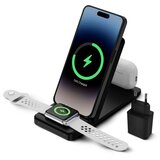 Ksix bežični punjač 3u1 15 W, brzo punjenje, Za Qi pametne telefone i Apple sat | shoptok.hr