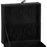 springos kutija za nakit 12 x 12 x 12 cm, crni baršun | shoptok.hr