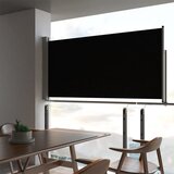 vidaXL Uvlačiva bočna tenda za terasu 120 x 300 cm crna Cijene