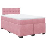  The Living Store Box spring postelja z vzmetnico roza 120x200 cm žamet - Box Spring Postelja, (21491351) | Shoptok.si