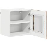 Zidni stakleni ormarić LUCCA 2 pcs Dimljeni hrast | Eponuda.com