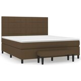 The Living Store Box spring postelja z vzmetnico temno rjava 180x200 cm blago - Box Spring Postelja, (21520170) | Shoptok.si
