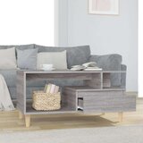  Stolić za kavu boja sivog hrasta 90x49x45 cm konstruirano drvo | shoptok.hr