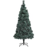 vidaXL Umjetna praznična jelka s svetlobo in setom krogel 180 cm | Shoptok.si
