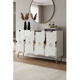 Hanah home komoda Seza 120, 120 cm, bela / srebrna | Eponuda.com