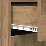 vidaXL Kreveta hrast artisan 42.5 x 40 x 93 cm Konstruirano drvo | shoptok.hr