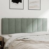  Jastuk za uzglavlje Hanko svjetlosivi 152 cm baršunasti - Svjetlosiva 152 cm 1 Cijene