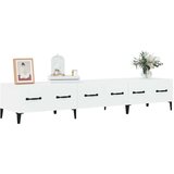 TV omarica visok sijaj bela 150x34,5x30 cm inženirski les, (20732890) | Shoptok.si