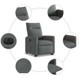 vidaXL Električni naslonjač na podizanje od tkanine tamnosivi | shoptok.hr