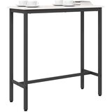  Stol Bijelo 100 x 40 x 101 cm Inženjerska drva i čelik | shoptok.hr