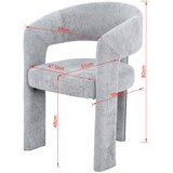 MID.YOU NASLANJAČ, kovina, tekstil siva | Shoptok.si