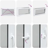 Okno za klet RISOR 110 x 60 cm PVC in steklo Antracit, (5000215262) | Shoptok.si