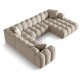 Cosmopolitan Design Svjetlo smeđa kutna garnitura od šenila (s lijevim kutom/u obliku slova "U") Treno – | shoptok.hr