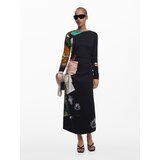 Desigual Obleka mešane barve / črna | Shoptok.si