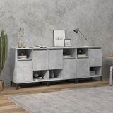The Living Store Komoda 3 kosa betonsko siva 60x35x70 cm inženirski les - Komoda, (21663544) Cene