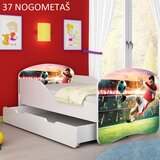  Otroška postelja ACMA z motivom + predal 160x80 cm 37 Nogometaš | Shoptok.si