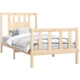  Posteljni okvir z vzglavjem trdna borovina 100x200 cm | Shoptok.si