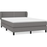  Krevet s oprugama i madracem tamnosivi 140x190 cm od tkanine | shoptok.hr