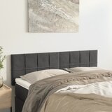  Uzglavlja tamnosiva 144x5x78/88 cm baršunasta | shoptok.hr