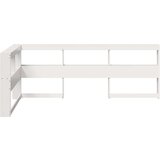  Knjižnica vzglavje L-oblike bela 80 cm trdna borovina, (21793125) | Shoptok.si