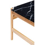 Hübsch Črna/v naravni barvi marmorna mizica 80x80 cm Raw – | Shoptok.si