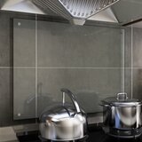 vidaXL Kuhinjska zaštita od prskanja prozirna 80x60 cm kaljeno staklo Cijene