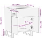  Ormar za krevet Smeđa 59 x 39 x 17 cm Čvrsto drvo manga | shoptok.hr