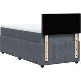 vidaXL Box spring krevet s madracem tamnosivi 90x200 cm baršunasti | shoptok.hr