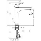Hansgrohe Slavina za umivaonik visoka Focus 190 31608000