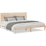 vidaXL Daljši posteljni okvir brez vzmetnice 180x220 cm trden les, (21368928) | Shoptok.si