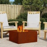  Kamin Smeđa 60 x 60 x 30 cm Čelik otporan na vremenske uvjete | shoptok.hr
